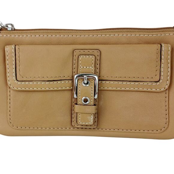 Coach VTG Soho Leather Wristlet Wallet Clutch Camel/Butterscotch - Picture 3 of 8